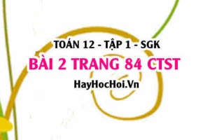 Bài 2 trang 84 Toán 12 tập 1 Chân trời sáng tạo: Phân Tích Dữ Liệu Ghép Nhóm